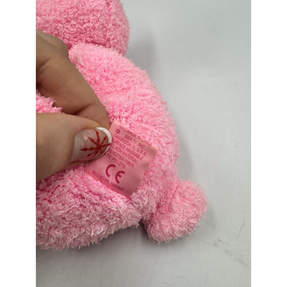 Retired VTG 2004 SILKY Original Ty "Pinkys" Collection PINK PIG Ty Beanie Babies - Picture 7 of 10
